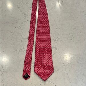 Brooks Brothers Red Geometric Tie